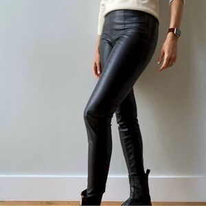 Zara faux leather leggings, size M